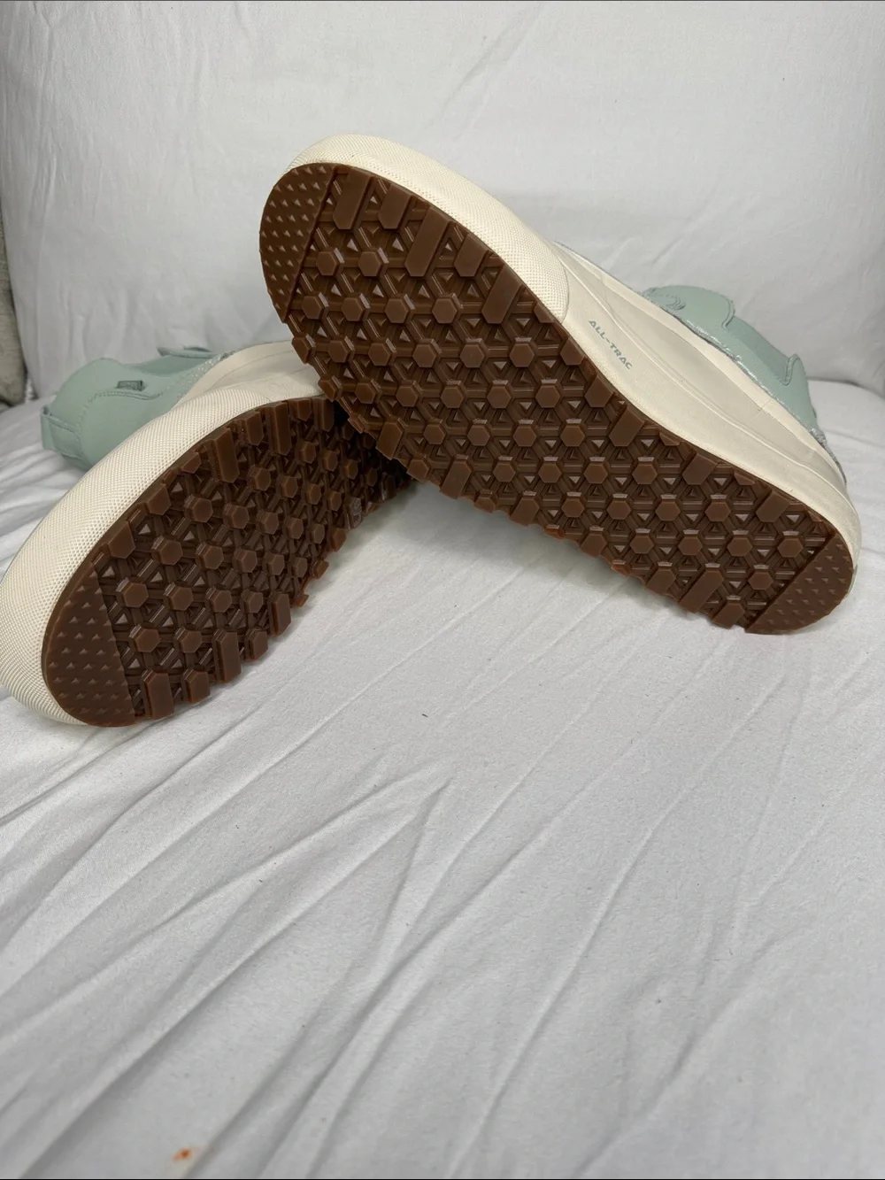 Vans Mint and Cream Waterproof Women’s or Men's Slip-On Boots